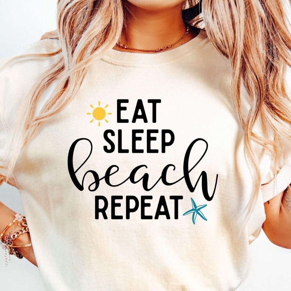 Eat Sleep Beach Repeat Tee